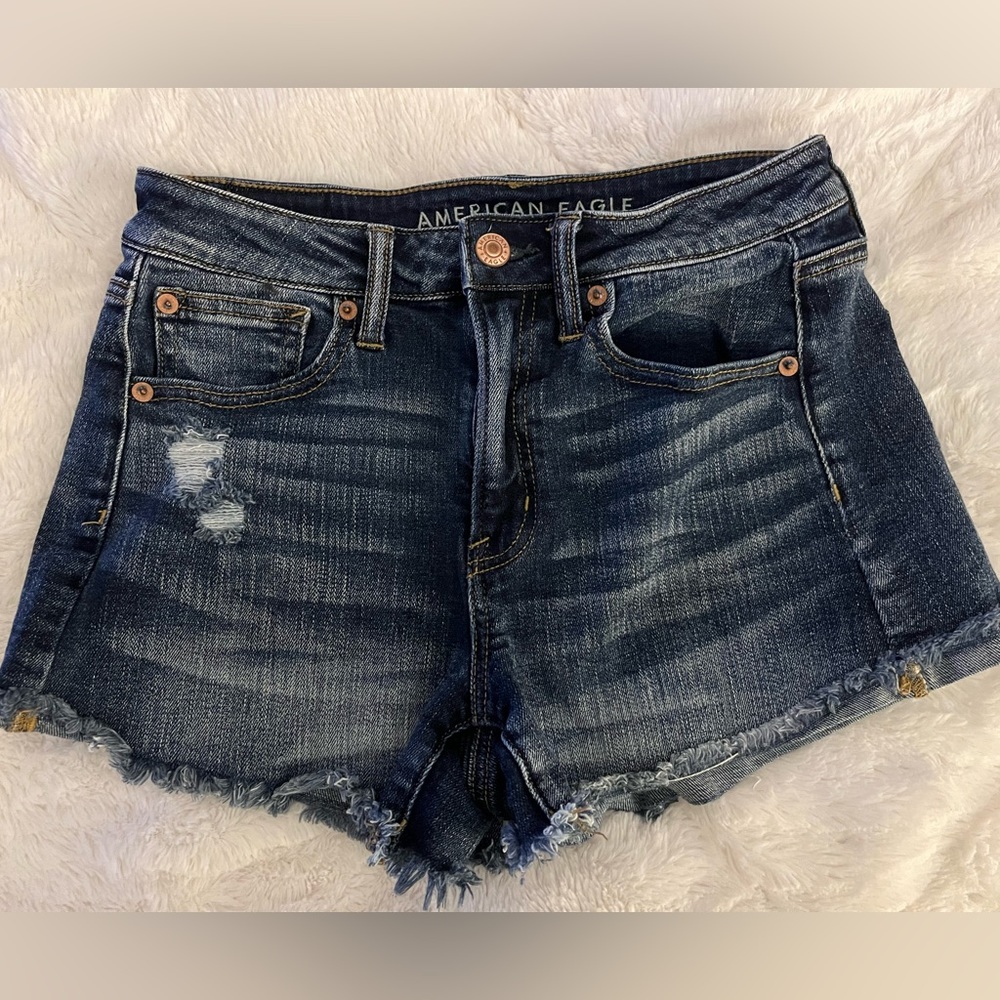 Size 2 American Eagle dark wash denim shorts